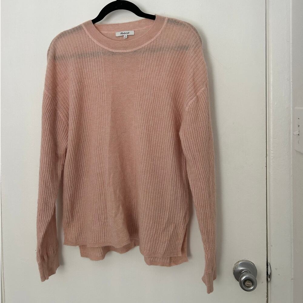 Madewell Alpaca Baby Pink Sweater
